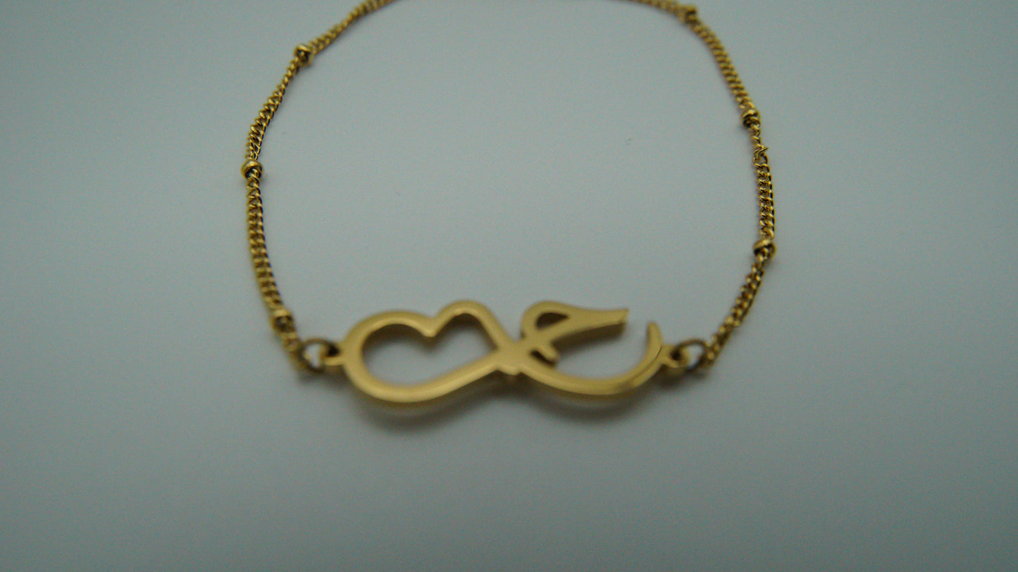 18K Gold Plated “حب” (LOVE) Bracelet